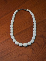Antique Ivory Bead Necklace #222