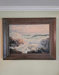 35 X 45 Original Painting 'after The Storm' By Lou Steinman 1958 Signed And Framed #225