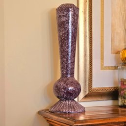 Beautiful Large Handmade Purple Ceramic Floor Vase 27 X 9 #63