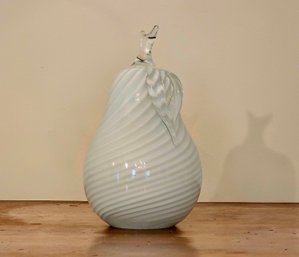 Murano Italy Art Glass Pear 8.5' Tall  #92