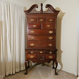 Beautiful Condition American Drew Chippendale Style Highboy Chest With Ball In Claw Feet #140