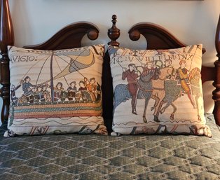 Stunning European Tapestry Pillows - Cavalry  Set Of 2 #199