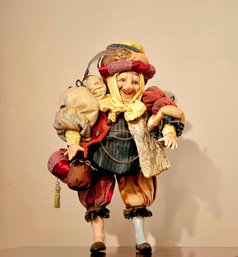 Hard To Find Collectible LAM LEE GROUP Shakespearian Jester Doll 18 Inch Tall #213