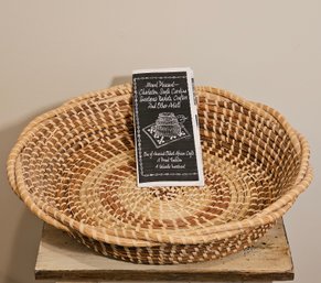 Gorgeous Charleston Sweetgrass Basket 3.5'H X 16'D #87