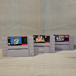 Lot Of 3 Vintage 1991 Super Nintendo Video Games (Not Tested) #141