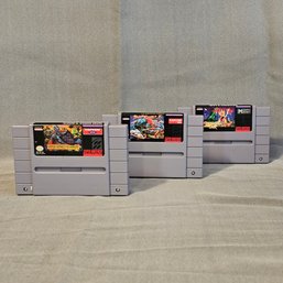 Lot Of 3 Vintage 1991 Super Nintendo Video Games (Not Tested) #142