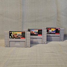 Lot Of 3 Vintage 1991 Super Nintendo Video Games (Not Tested) #143