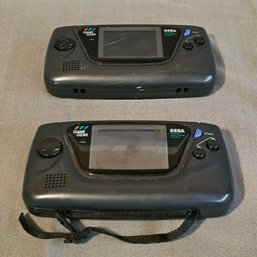 Lot Of 2 Game Gear Sega Portable Video Game Systems - Has Not Been Tested Need Battery #150