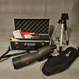 Simmons Blazer 20-60 X 60mm Black Spotting Scope With Carrying Cases And Tripod #171