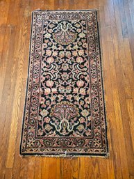 Hand - Knotted Persian Rug With Floral Design 53' X 26'  #30