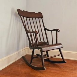 Antique Wooden Rocking Chair #68
