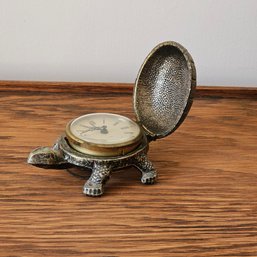 Vintage Bentley Brass Turtle Alarm Clock #67