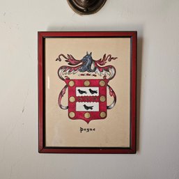 10 X 8 Painting Of Payne Family Crest Coat Of Arms #84