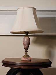 Vintage Pink Marble Urn Vase Table Lamp 19' Tall #107