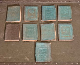 Lot Of 9 Antique The Little Leather Library Miniature Books #182