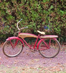 Antique JC Higgins Red And Brown Bicycle #189
