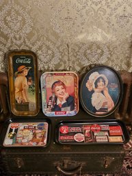Vintage 50s, 70s , 85s  Coca Cola Decorative Trays #196