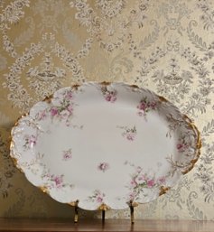 Theodore Haviland Limoges France Platter With Floral Design #200