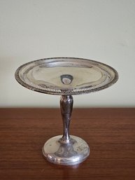 Vintage Reinforced Sterling Pedestal Silver Candy Dish #208