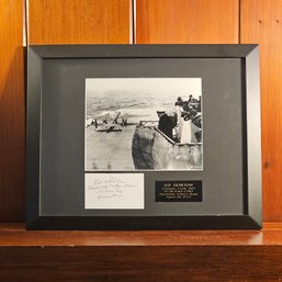 Doolittle Raid On Japan Black And White Photograph Matted And Framed W/edwin W.horton Autograph   #93