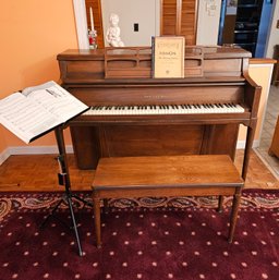 Kohler & Campbell Est. 1896 Heirloom Quality Piano, Bench And Music Books With Music Stand #102