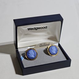 Vintage DESTINO WEDGWOOD 12K Gold Filled Cufflinks - Brand New In Original Box  #163