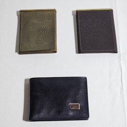 Anson Gentlemans Pocket Wallet 12KGF Gold Signet And 2 Vintage Baronet Wallets #182