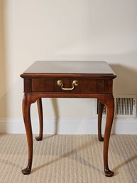 Hickory Chair Co. Traditional Queen Anne Mahogany Single Drawer Accent Table #6