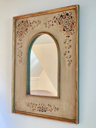 23.5 X 19 Handmade And Handpainted Wooden Frame Arched Mirror #64