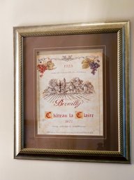 32 X 28 Chateau La Claire Print In A Metal Frame  #76