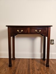 Chippendale Mahogany Two-drawer Console Table #92