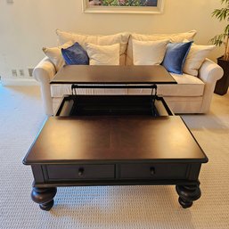 Square Lift-Top Coffee Table In A Dark Tobacco Finish By Universal Furniture #116