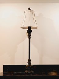 Vintage Black Metal Table Lamp 39' Tall #124