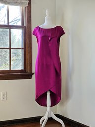 St John Silk Purple Dress Size 4  #135