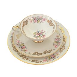 Beautiful German Porcelain Tea Set 3 Piece   #21