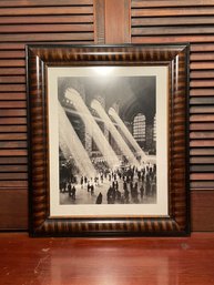25.5 X 21 Large Grand Central Station New York City Art Print In A Vintage Frame #49