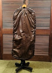 Vintage Yidi Folding Zipper Leather Suit Carrier #93