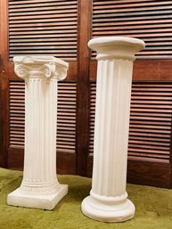 Lot Of 2 Vintage Pedestals/columns #99