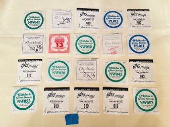 Lot Of Various And Assorted Guitar Strings #107