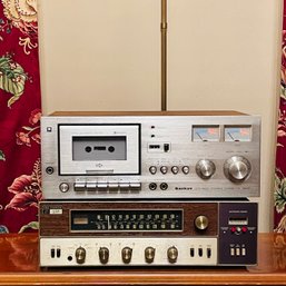 Sankyo STD-1800 Single Cassette Deck And Vintage FISHER Stereo Receiver #118