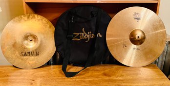 Paiste And Sabian Hi Hat Cymbals And Zildjian Case For Cymbals #141