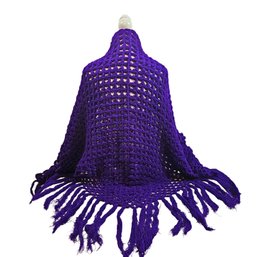 Beautiful Purple Handwoven Scarf #175