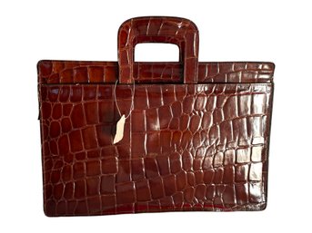 Vintage Genuine Leather Briefcase #2