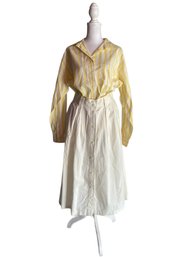 Vintage Summer Shirt And Skirt