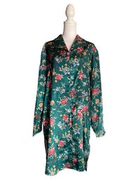 Elegant 'KATHRYN' Floral Sleep Shirt Size L