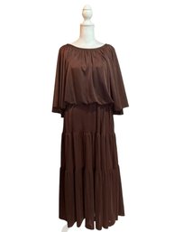 Rare Vintage ILGWU Brown Dress Aproximate Size M/l