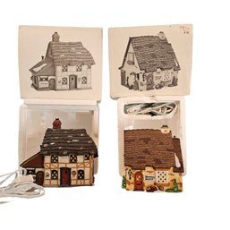 Lot Of 2 Dept 56 Dickens Village Houses #220