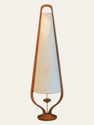 MCM Norwegian Teak Floor Lamp W/Three Way Switch 46 Inch Tall #109