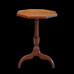 Antique Mahogany Octagonal Side Table #110