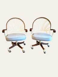 Pair Of Mid Century Modern Swivel Chairs #226